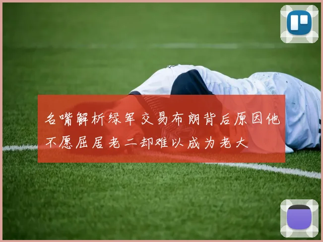 名嘴解析绿军交易布朗背后原因他不愿屈居老二却难以成为老大