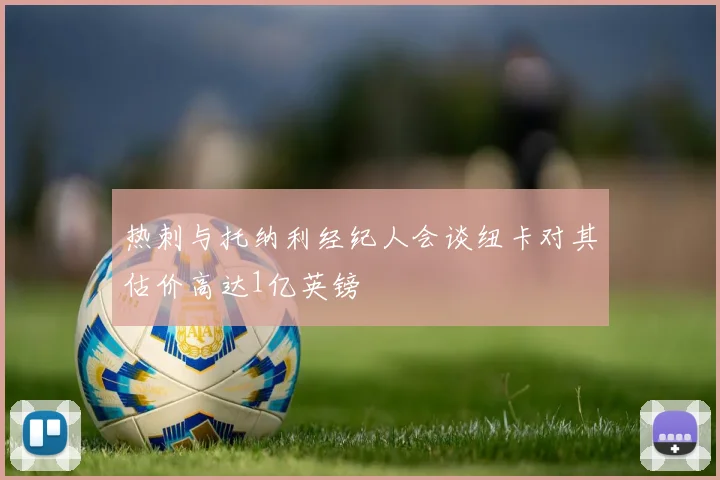 热刺与托纳利经纪人会谈纽卡对其估价高达1亿英镑